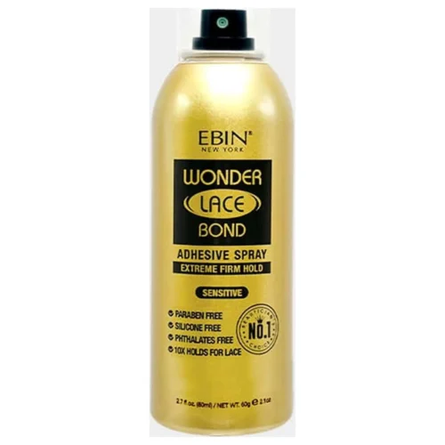 Ebin Wonder Lace Bond Adhesive Spray Extrme Firm Hold 80ml