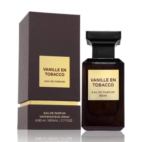 Fragrance World Vanille En Tobacco 80ml EDP – Warm Sweet Long-Lasting Unisex Scent
