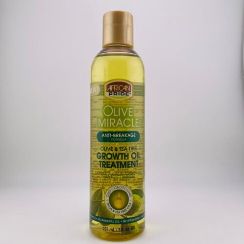 African Pride Olive Miracle Anti-Breakage Growth Oil 8oz – Strengthening Hair Care