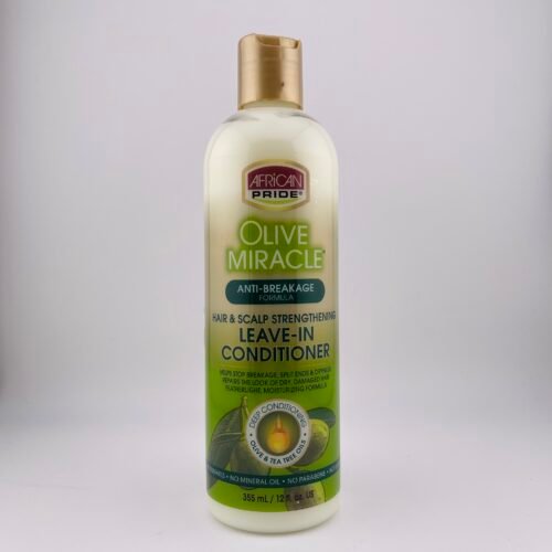 African Pride Olive Miracle Anti-Breakage Leave-In Conditioner Hair & Scalp Care - 12oz