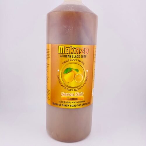 MAKAZO AFRICAN BLACK SOAP Lemon(977ml) 40.2 fl oz