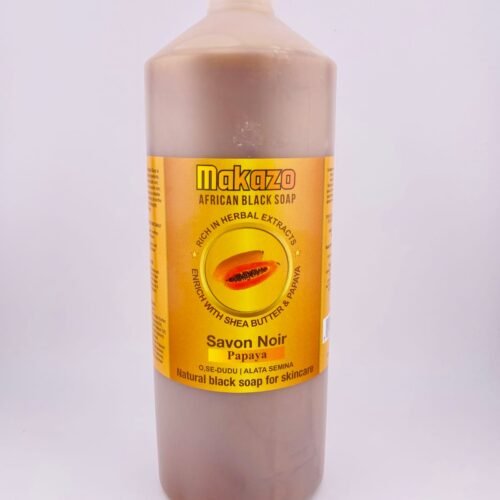 MAKAZO AFRICAN BLACK SOAP Papaya(977ml) 39.1 fl oz