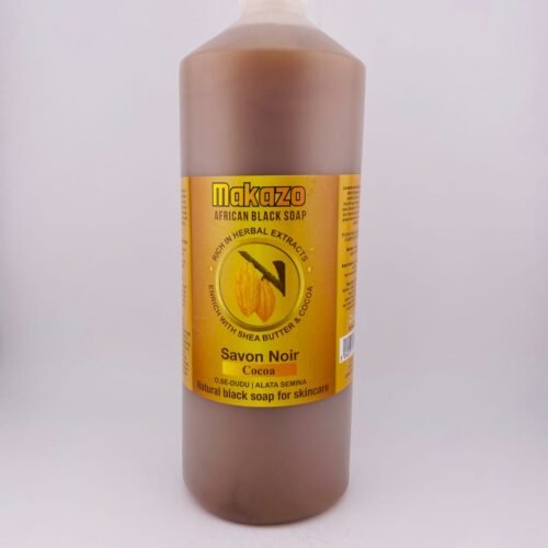 MAKAZO AFRICAN BLACK SOAP Cocoa(977ml) 40.3 fl oz
