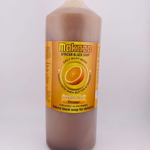 MAKAZO AFRICAN BLACK SOAP Orange(977ml) 40.1 fl oz