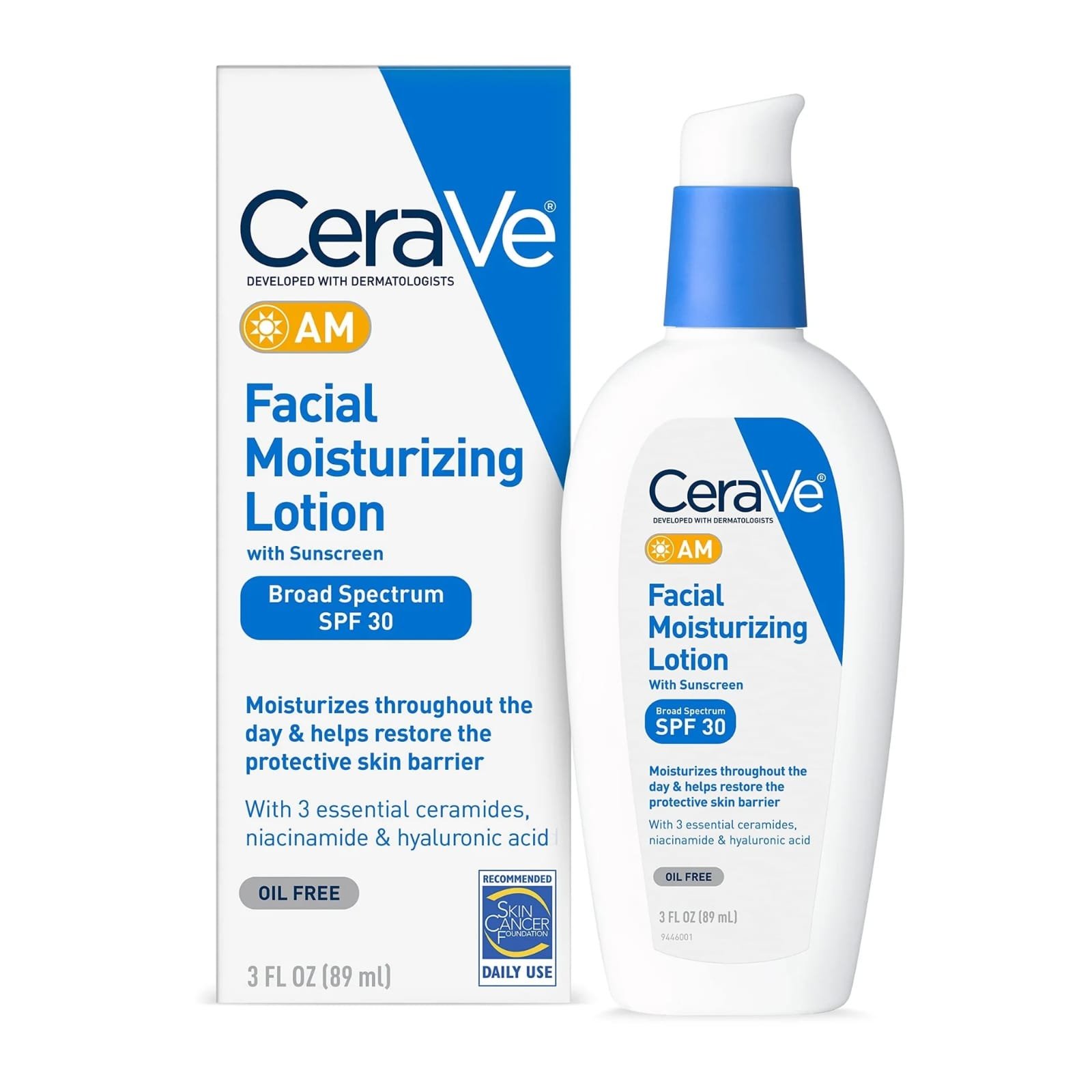 CeraVe Facial Moisturizing Lotion With Sunscreen(89ml) 3 fl oz