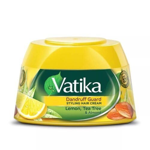 Vatika Dandruff Guard STYLING HAIR CREAM Lemon,Tea Tree & Almond(140ml) 6.6 fl oz