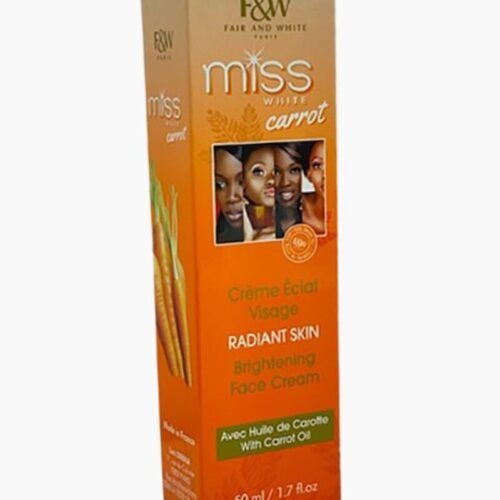 F&W PARIS Miss WHITE Carrot RADIANT SKIN Brightening Face Cream Carrot Oil(50ml) 1.7 fl oz