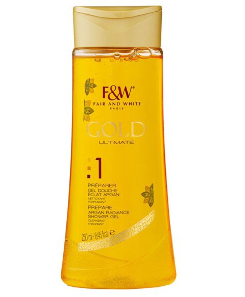 F&W PARIS GOLD ULTIMATE : 1 PREPARE ARGAN RADIANCE SHOWER GEL(250ml) 8.45 fl oz