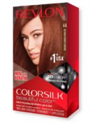 REVLON 44 MEDIUM REDDISH BROWN Permanent COLORSILK Beautiful Color With KERATIN