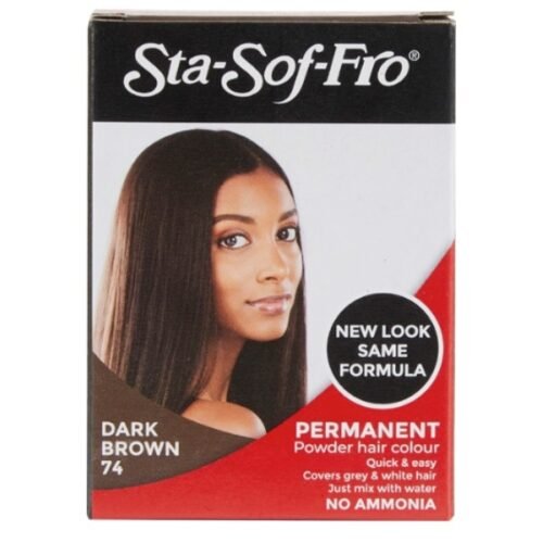 Sta-Sof-Fro PERMANENT Powder Hair Colour DARK BROWN