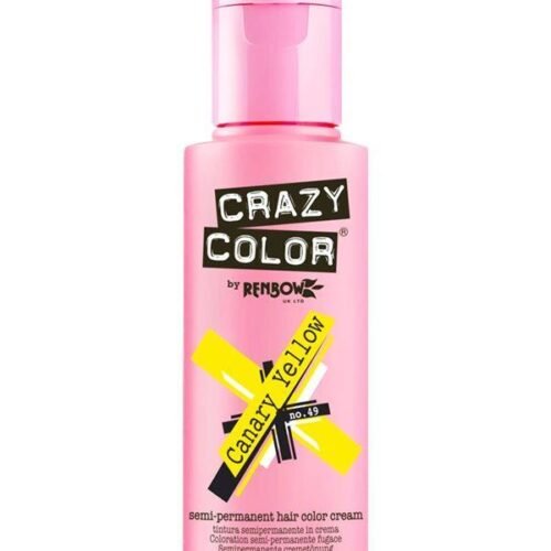 RENBOW CRAZY COLOR Canary Yellow Semi-Permanent hair color cream