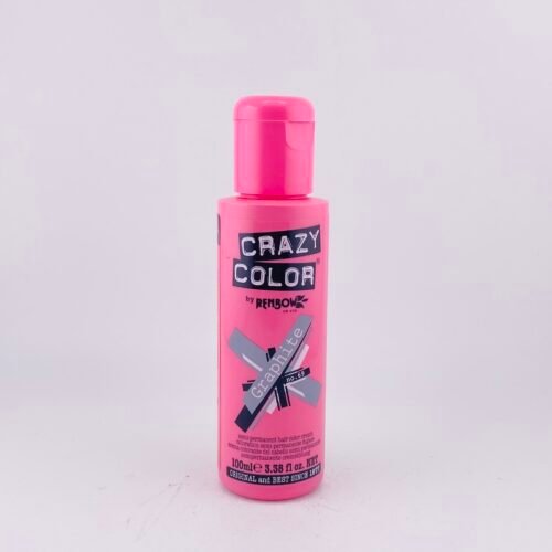 RENBOW CRAZY COLOR Graphite No.69 Semi-Permanent Hair Color Cream delivers a cool dark grey shade with a conditioning formula. Perfect for modern, vibrant hair colour with smooth and easy application.