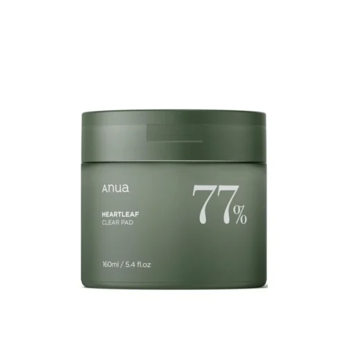Anua HEARTLEEF 77% CLEAR PAD FACIAL TONER PAD(160ml) 5.4 fl oz