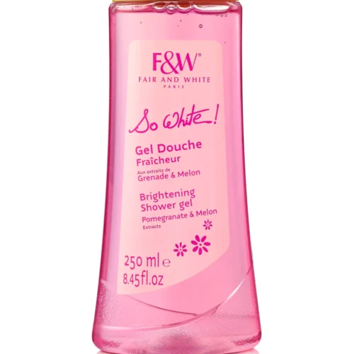 F&W PARIS So White Brightening Shower Gel Pomegranate & Melon Extracts(250ml) 8.45 fl oz