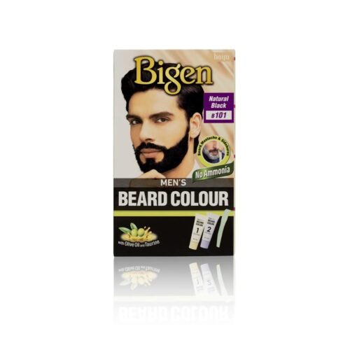 Bigen MEN’S BEARD COLOUR Natural Black B101 With Olive Oi