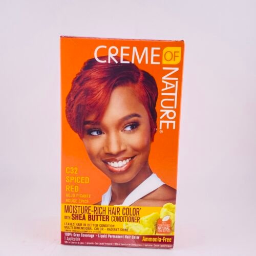 CREME OF NATURE C32 SPICED RED With SHEA BUTTER PERMANENT HAIR COLOR