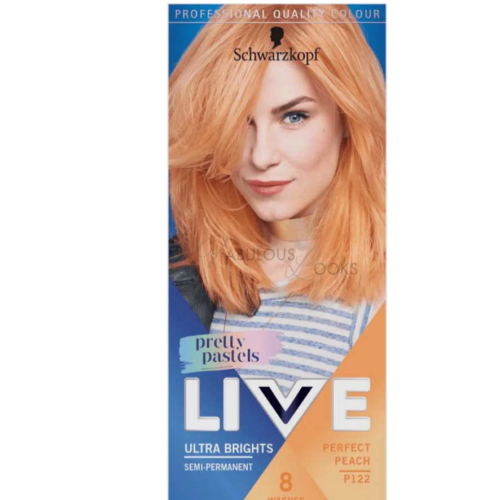 LIVE ULTRA BRIGHTS SEMI-PERMANENT PERFECT PEACH P122 8 WASHES