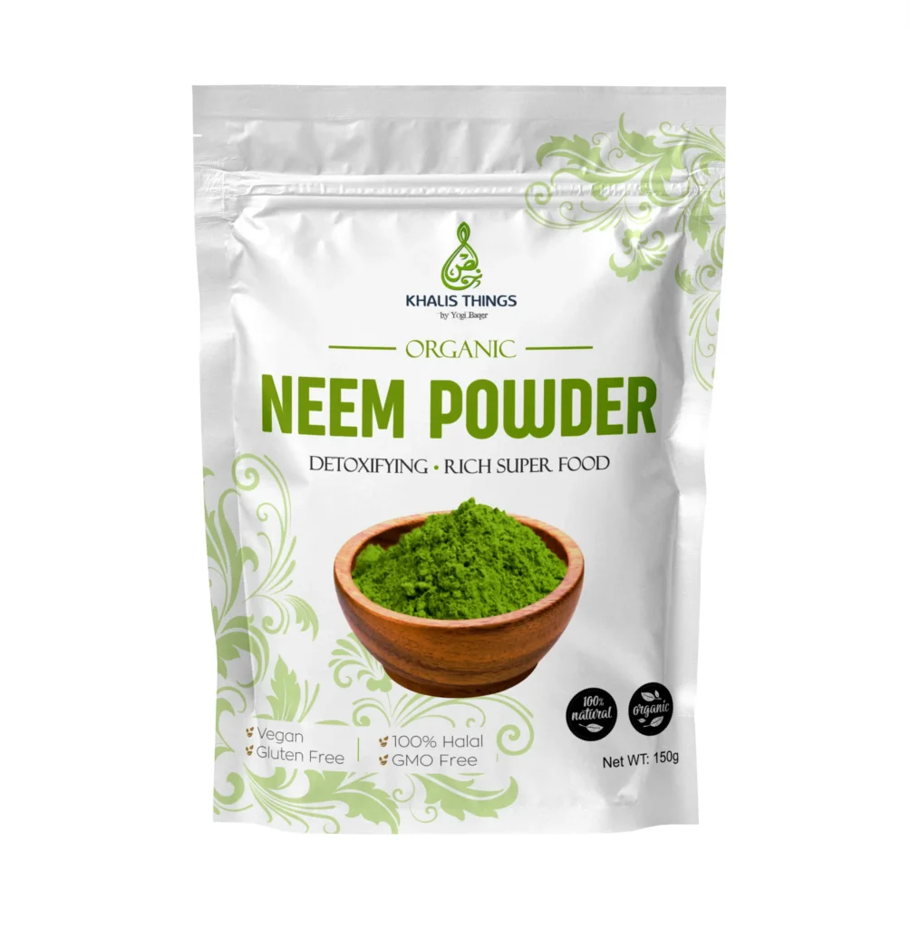 Scalp mask with organic neem powder for dandruff control