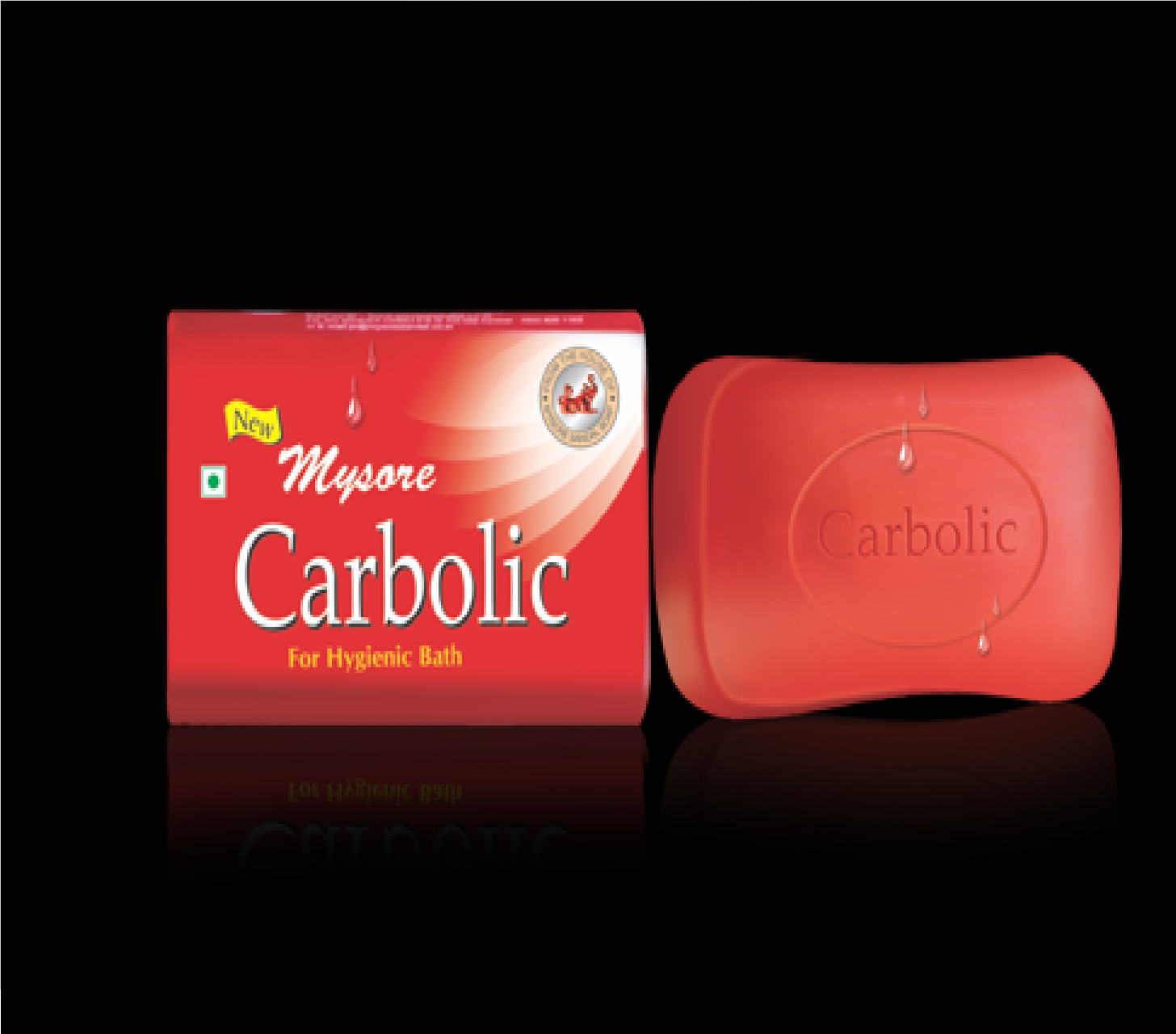 Carbolic soap close-up showing classic texture and colour