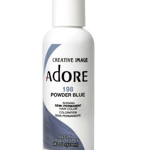 Creative Image Adore Powder Blue 198 Semi‑Permanent Hair Color bottle pastel blue shade