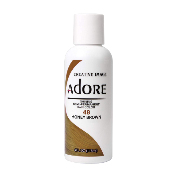 Creative Image Adore Honey Brown 48 Semi‑Permanent Hair Color bottle warm amber brown shade