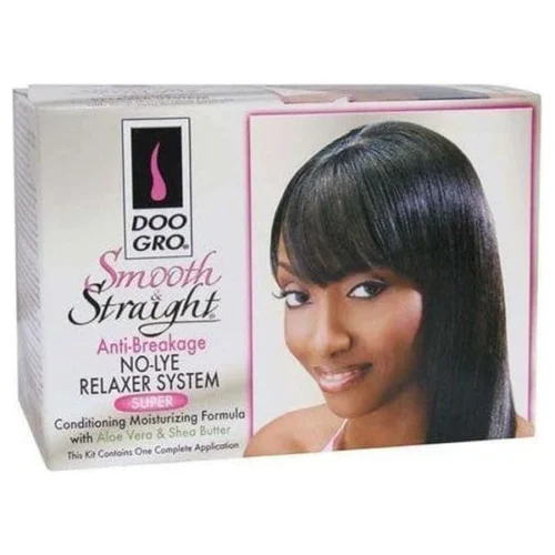 Doo Gro Smooth and Straight Anti Breakage No Lye Relaxer System Super 1 Complete Application