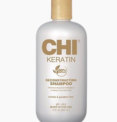 CHI Keratin 90% Natural Reconstructing Shampoo pH 5.5 bottle