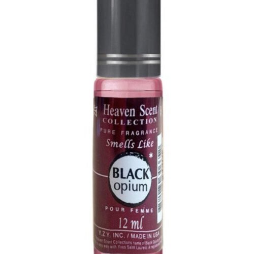 Heaven Scent Collection Black Opium Pure Fragrance Roller inspired by Yves Saint Laurent Black Opium with rich coffee vanilla scent.