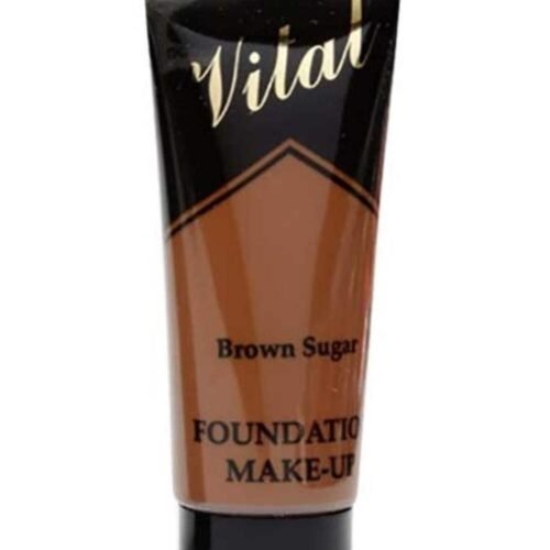 Vital Brown Sugar Moisturizing Semi-Matt Foundation (40ml) for smooth, even coverage, hydrated skin, and natural semi-matte finish.