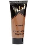 Vital Caramel Moisturizing Semi-Matt Foundation for smooth, even coverage, hydrated skin, and natural semi-matte finish.