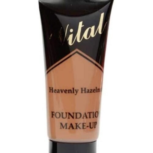 Vital Heavenly Hazelnut Moisturizing Semi-Matt Foundation for smooth, even coverage, hydrated skin, and natural semi-matte finish.