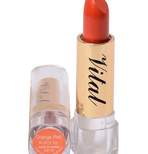 Vital Moisturizing Orange Red Lipstick 0815 for bold, hydrating color with a smooth, creamy finish.