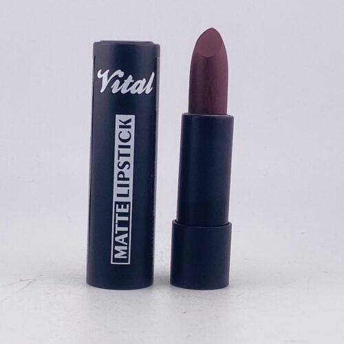 Vital Matte Lipstick Dark Plum 0513 deep plum matte lipstick shade in tube.