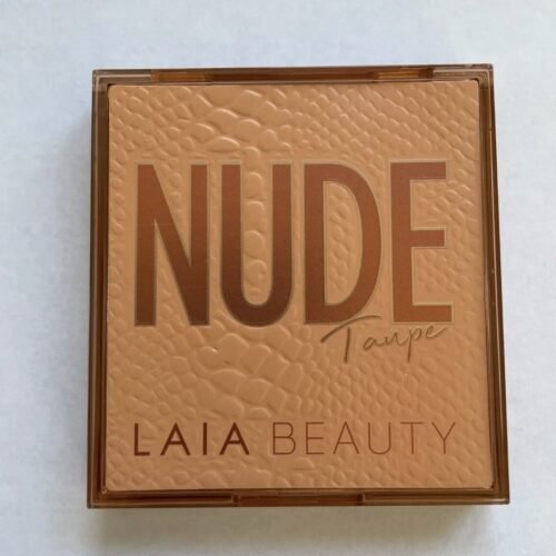 LAIA BEAUTY Taupe Nude Eye Shadow Palette open showing neutral shades