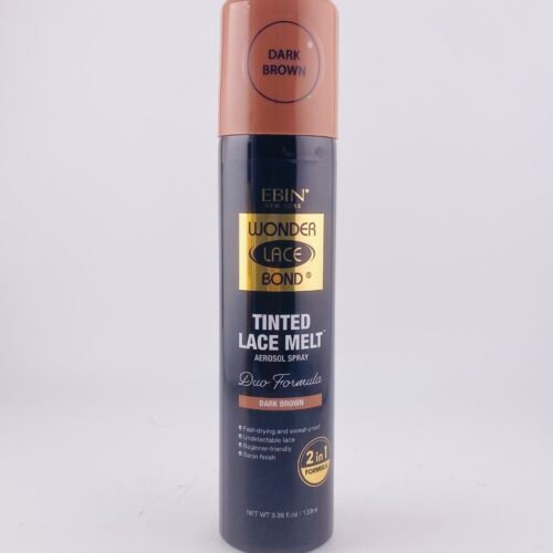 "EBIN New York Wonder Lace Bond Dark Brown Tinted Lace Melt Spray Bottle"