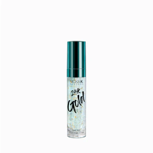 "NICKAK NEW YORK 24K Gold Mint Lip Gloss with shimmering gold and refreshing mint finish"