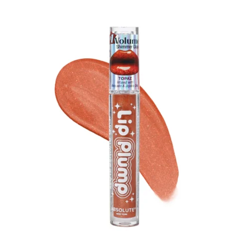 "ABSOLUTE NEW YORK Lip Topaz Quartz Jewel Glimmer Gloss in 2.5ml tube with topaz shimmer and glossy finish"
