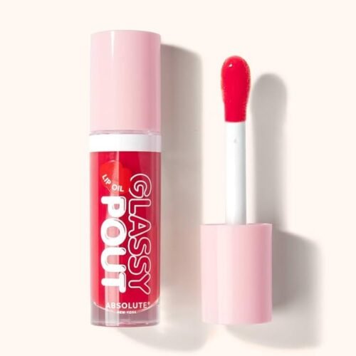 "ABSOLUTE NEW YORK Spicy Glassy Pout lip gloss with ultra-glossy, glass-like shine"