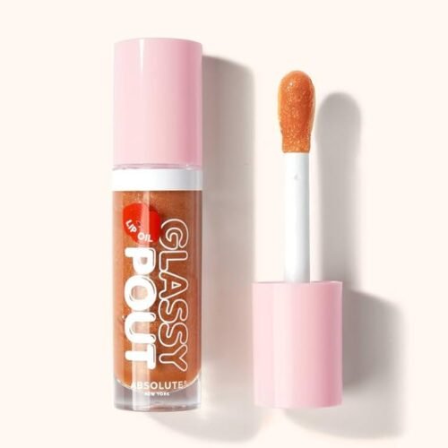 "ABSOLUTE NEW YORK Spicy Glassy Pout lip gloss with ultra-glossy, glass-like shine"