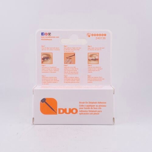 DUO Dark Tone StripLash Adhesive – professional dark lash glue for strong, smudge-proof, long-lasting hold.