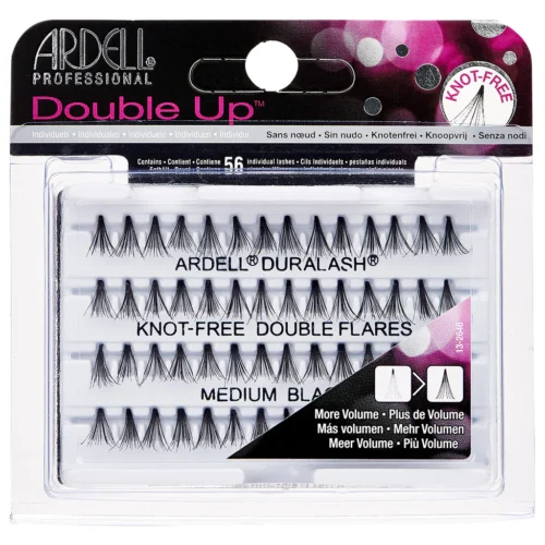 “ARDELL PROFESSIONAL Double Up Knot-Free Medium Black Double Flare Eyelashes”